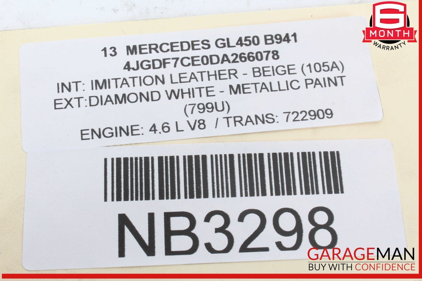 12-19 Mercedes X166 GL450 GL550 Rear Left Side Upper Lateral Control Arm OEM