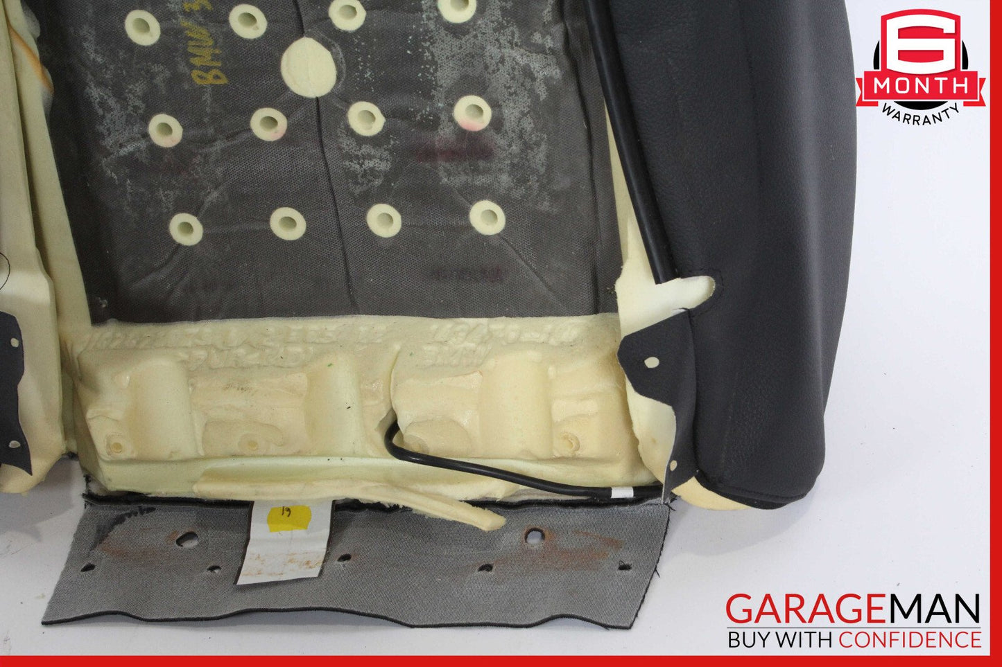 12-18 BMW F30 320i Front Left Top Upper Seat Cushion Black OEM