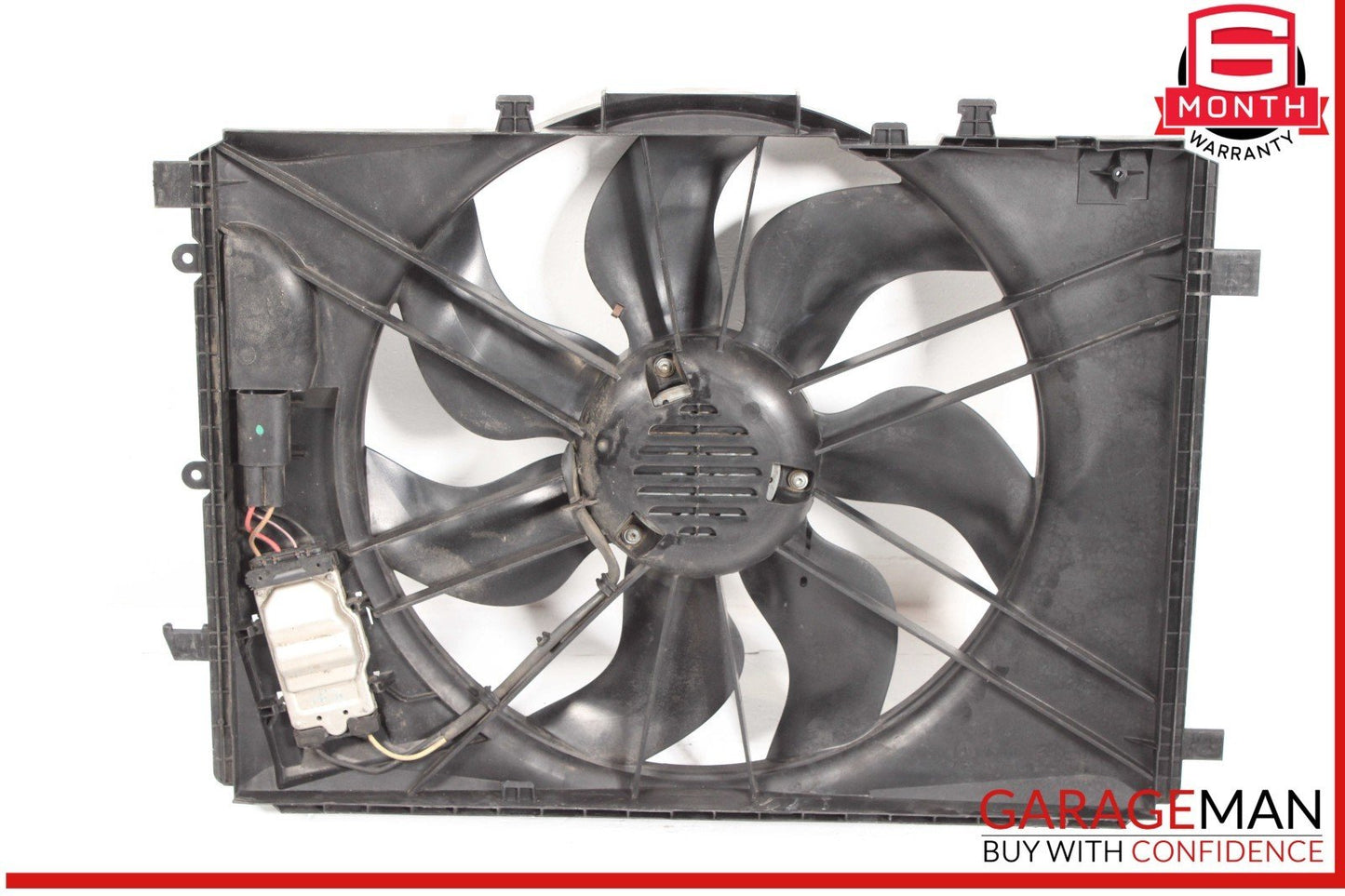 08-15 Mercedes X204 GLK350 Engine Cooling Radiator Fan Shroud Motor Assy OEM