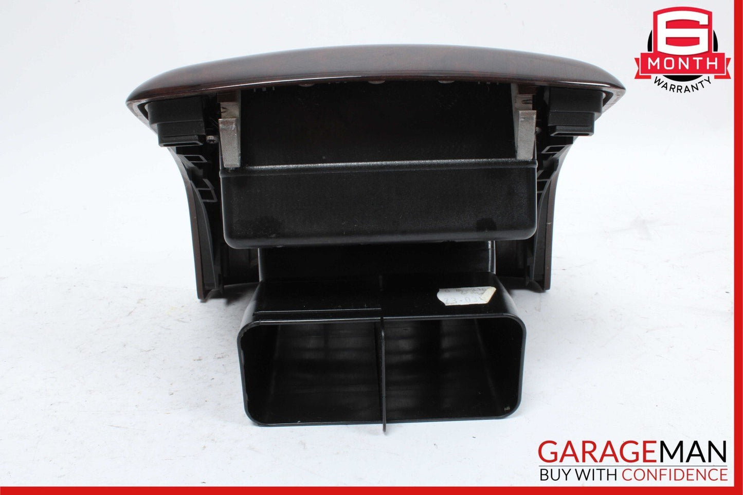 07-13 Mercedes W221 S550 S600 Rear Center Console AC A/C Air Vent Trim Wood