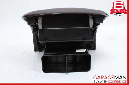 07-13 Mercedes W221 S550 S600 Rear Center Console AC A/C Air Vent Trim Wood
