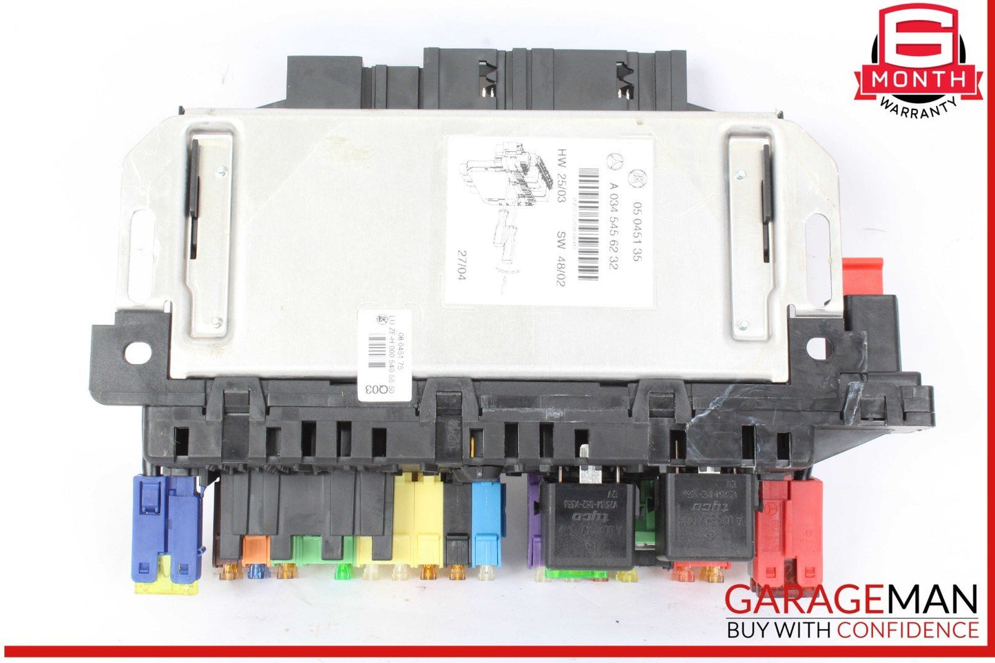03-12 Mercedes R230 SL500 SL55 AMG SL550 Rear SAM Fuse Box Relay Module OEM