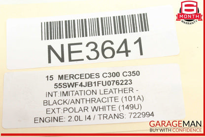 15-20 Mercedes W205 C300 Rear Right & Left Shock Absorber Coil Spring Set of 2