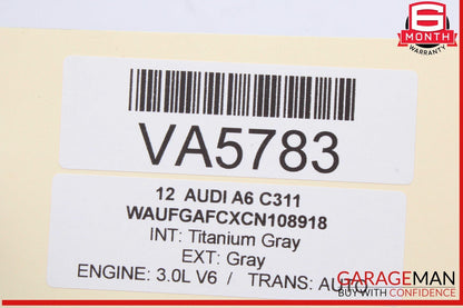 12-18 Audi A6 SQ5 Rear Left Driver Side Window Regulator Motor 8K0959811A OEM