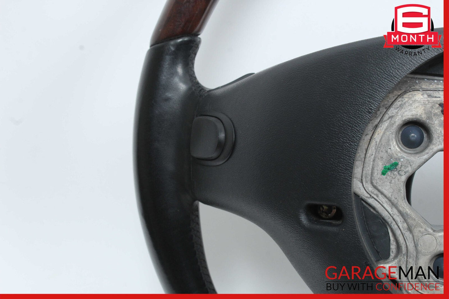 07-10 Mercedes W221 S550 Driver Steering Wheel w/ Paddle Shifters Wood OEM