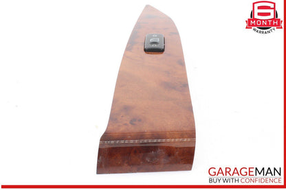 03-06 Mercedes W215 CL500 Front Right Side Door Window Switch Trim Bezel Wood