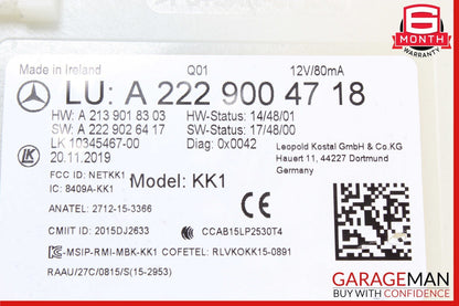 19-21 Mercedes W205 C300 Multifunction Control Module Unit 2229004718