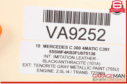 15-20 Mercedes W205 C300 4MATIC Rear Right Side Door Lock Latch Actuator OEM