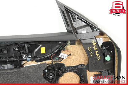14-22 Maserati Ghibli M157 Front Right Side Interior Door Panel Black OEM