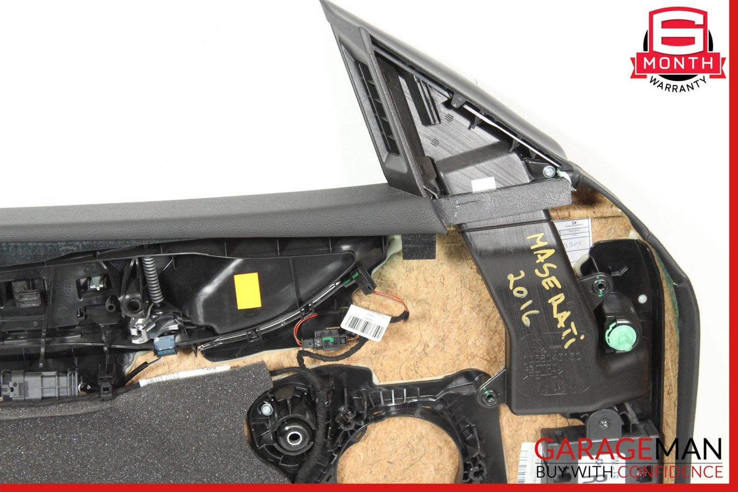 14-22 Maserati Ghibli M157 Front Right Side Interior Door Panel Black OEM