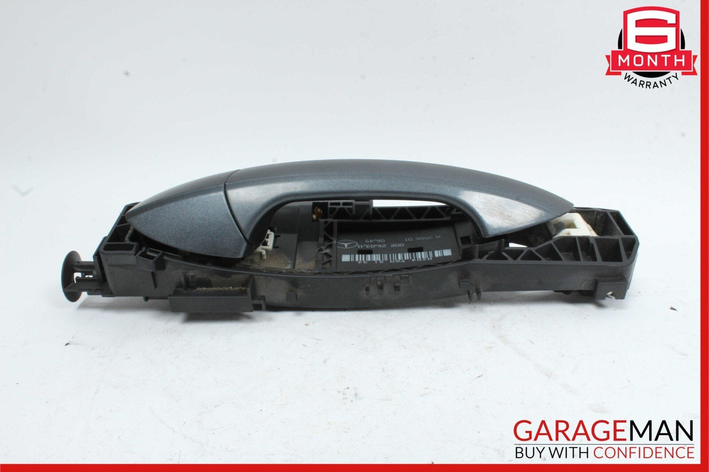 08-14 Mercedes W204 C300 4MATIC Rear Left Side Exterior Door Handle Gray OEM