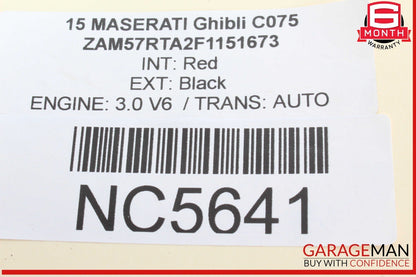 14-17 Maserati Ghibli Rear Right & Left Suspension Coil Spring Absorber Set OEM