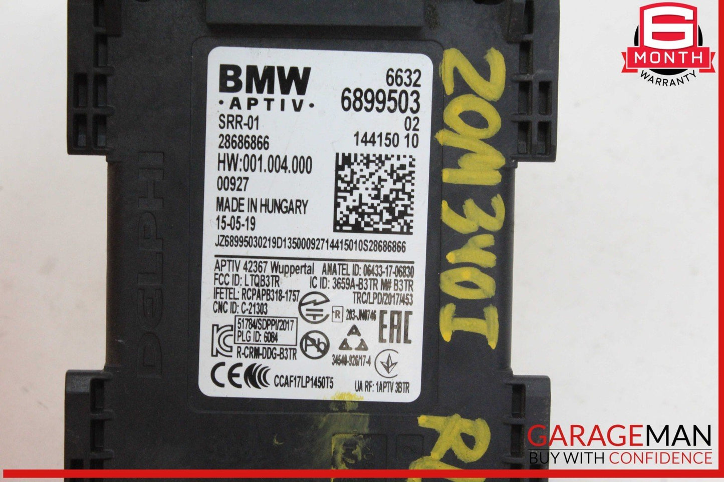 19-24 BMW M340i G20 Rear Left or Right Side Blind Spot Radar Sensor 6899503 OEM
