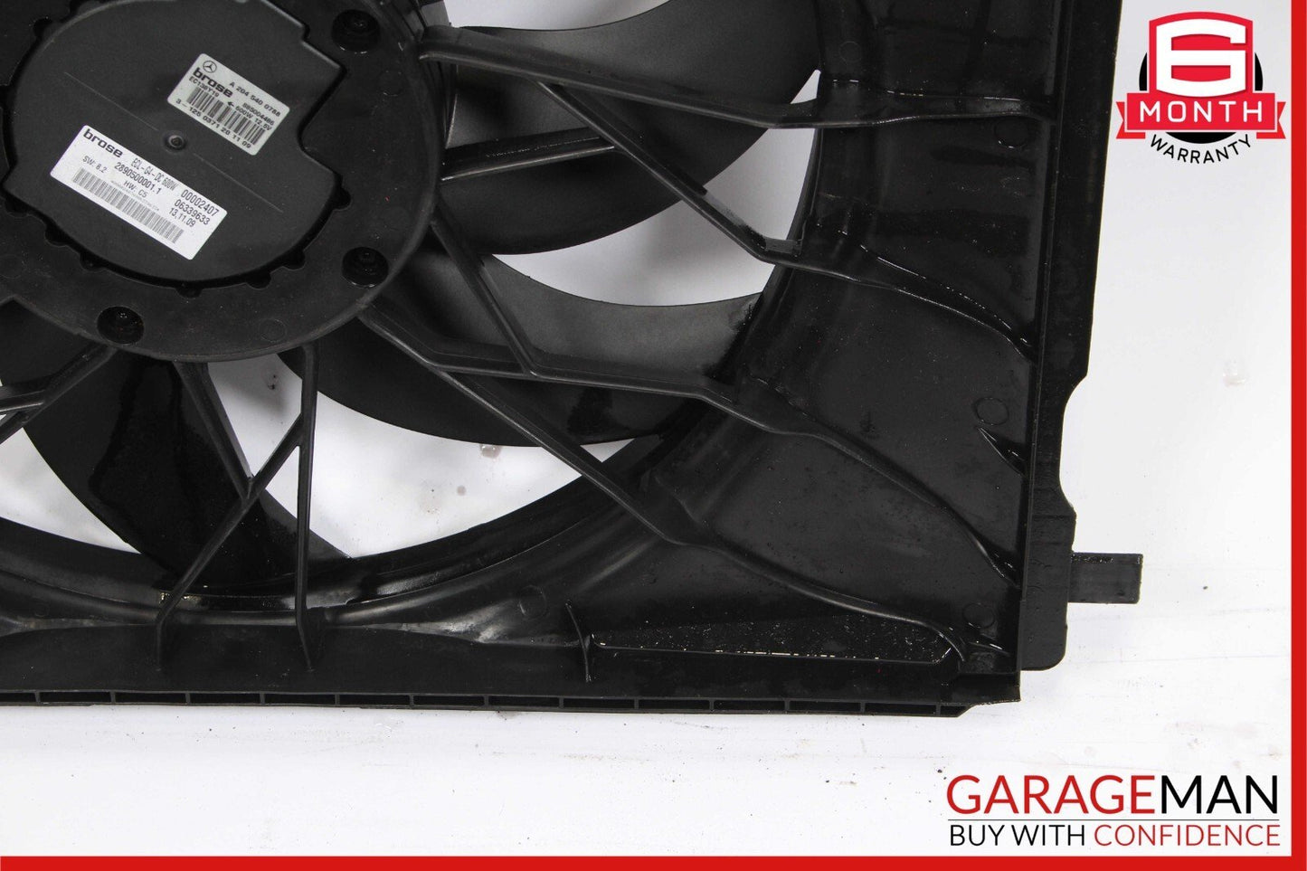 08-11 Mercedes W204 C250 C300 Engine Cooling Radiator Fan Motor Shroud Assembly