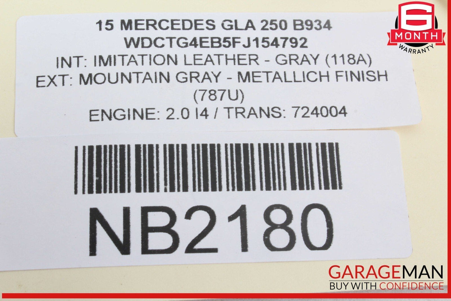 08-20 Mercedes X156 GLA250 C300 Rear Left Side Door Lock Latch Actuator OEM