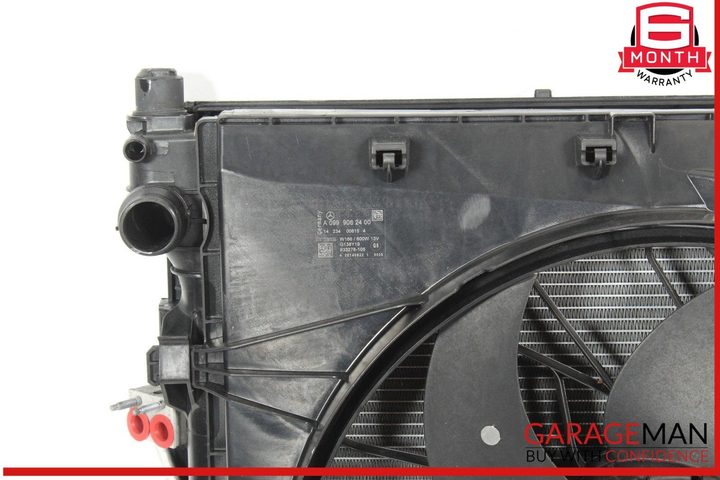 12-19 Mercedes W166 ML350 Water Radiator A/C Conditioning Condenser Assembly OEM