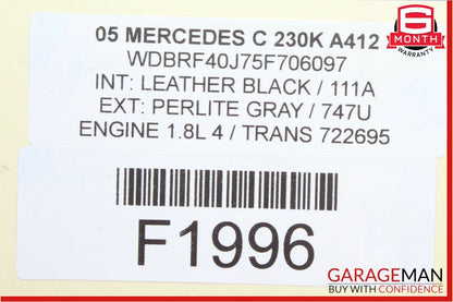 05-07 Mercedes W203 C230 C320 Front Right Seat Occupancy SRS Control Module Unit