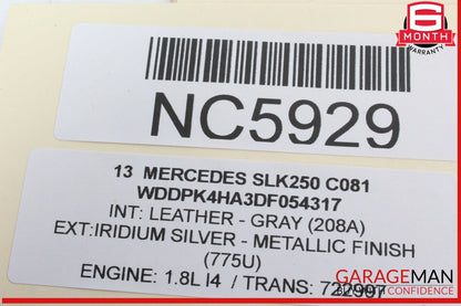 08-18 Mercedes R172 SLK250 E350 Front Right Side Door Control Module OEM
