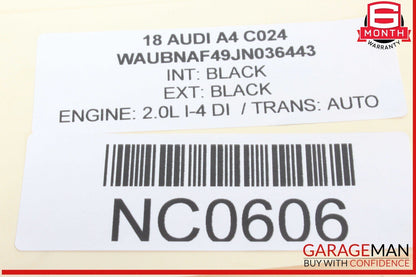 17-24 Audi A4 Quattro Rear Right or Left Side Door Control Module 8W0959595H OEM