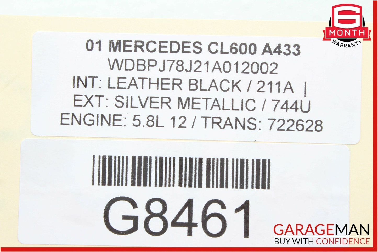 00-06 Mercedes W215 CL500 CL600 CL65 AMG Front Left Side Seat Control Module OEM
