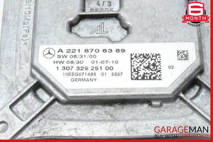 10-14 Mercedes W221 S550 Front Headlight Voltage Regulator Ballast Module Unit