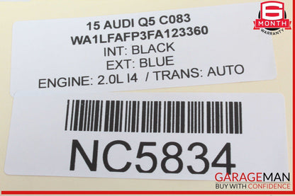 13-17 Audi Q5 Rear Roof Upper Exterior Shark Fin Antenna 8R0035503G OEM