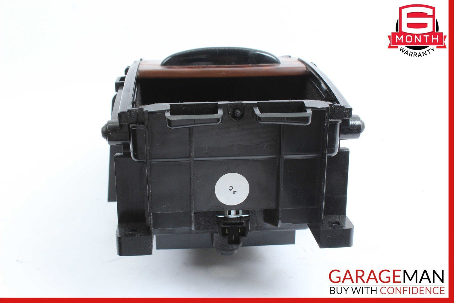 06-11 Mercedes W219 CLS350 Rear Center Console Storage Armrest Compartment Wood
