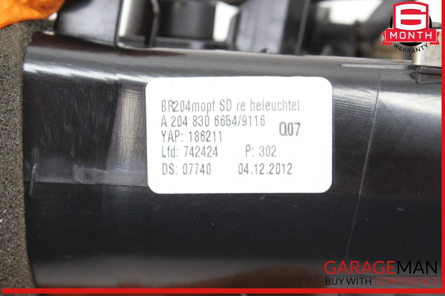 12-14 Mercedes W204 C250 CGI Front Right Side Dash AC A/C Air Vent Grill OEM