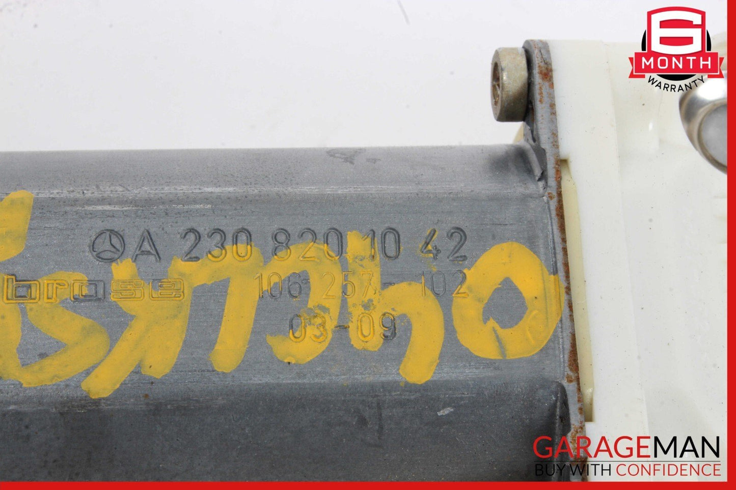 03-12 Mercedes W209 CLK500 CL500 Front Right Side Door Window Regulator Motor