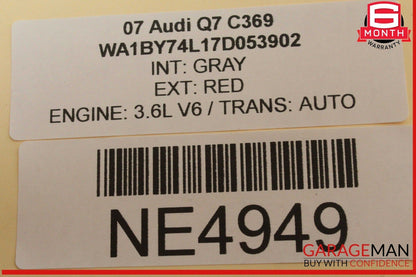 07-09 Audi Q7 VW Touareg Engine Timing Chain Guide Rail 03H109513B OEM