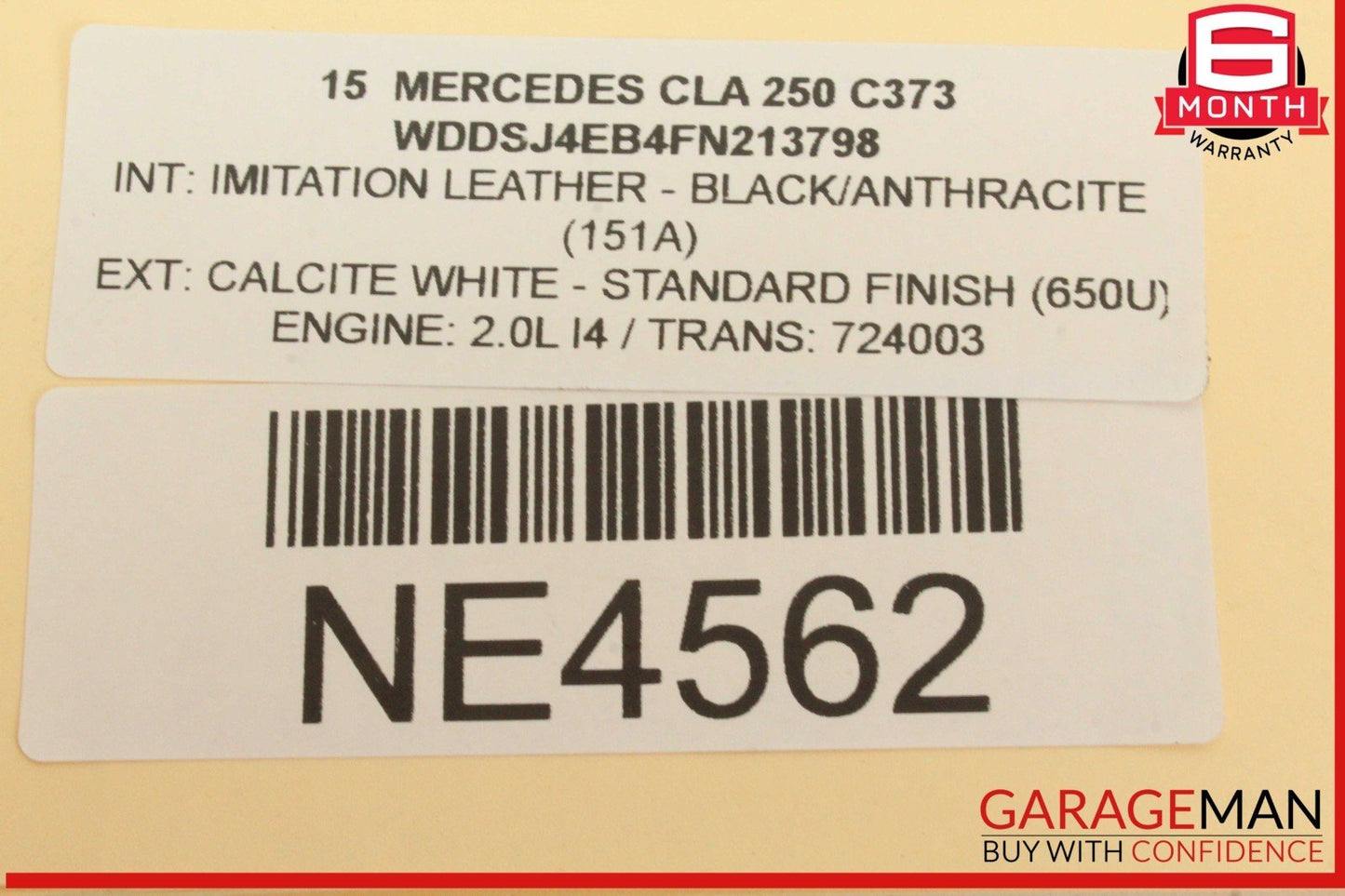 14-19 Mercedes W117 CLA250 CLA45 AMG Rear Right Side Door Lock Latch Actuator