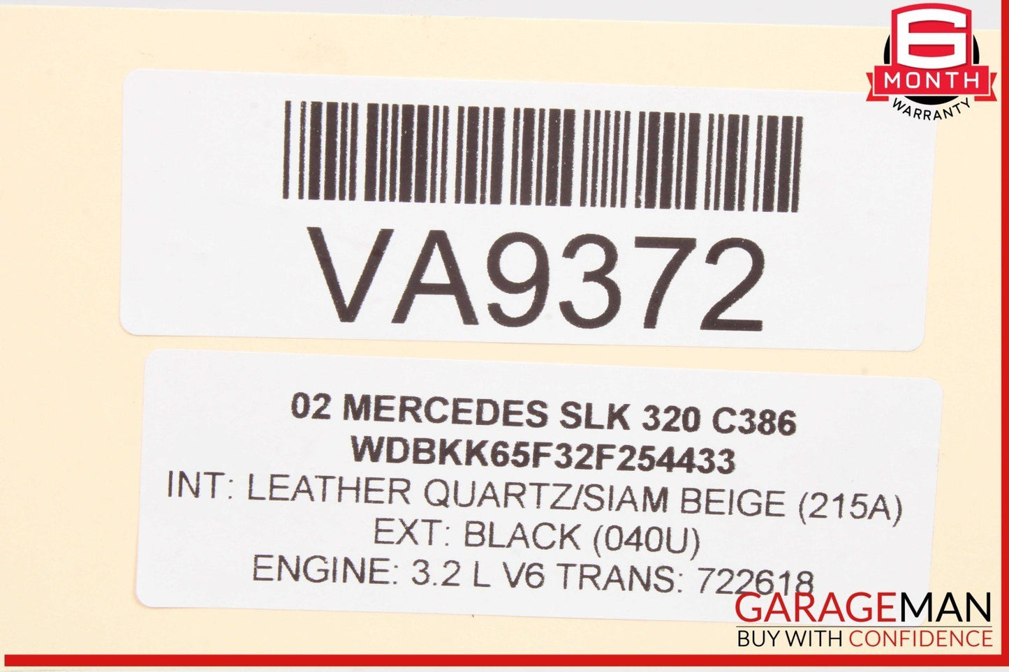01-04 Mercedes-Benz SLK320 R170 Trunk Lid Latch Lock Actuator 1707500384 Genuine