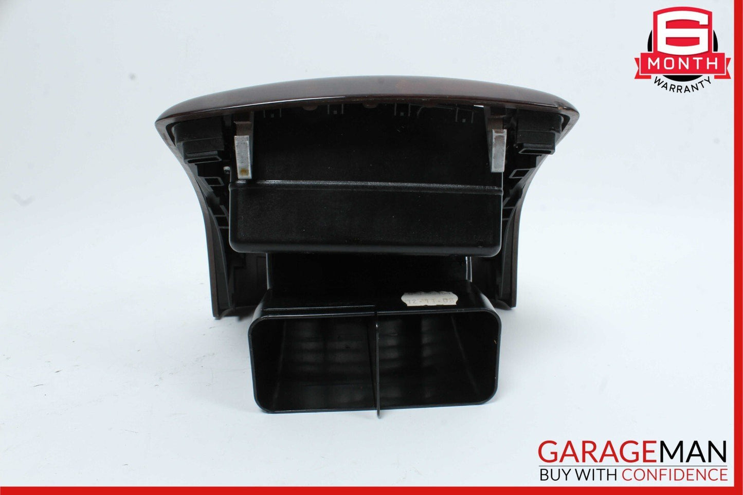 07-13 Mercedes W221 S550 S600 Rear Center Console AC A/C Air Vent Trim Wood OEM