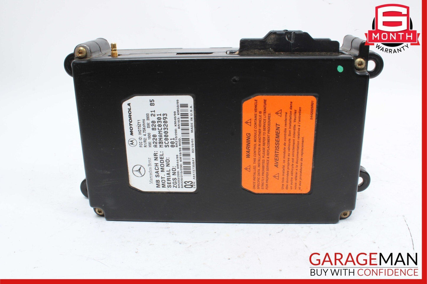 00-06 Mercedes ML55 AMG CL600 S430 Voice Phone Communication Controller Module