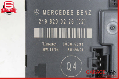 06-11 Mercedes W219 CLS500 CLS63 Rear Left Door Control Module 2198200226 OEM