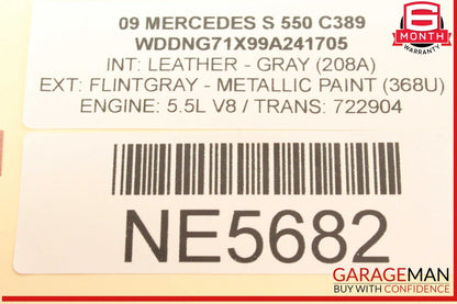 07-14 Mercedes-Benz S550 W221 Electronic Parking Button Switch 2215401445 OEM
