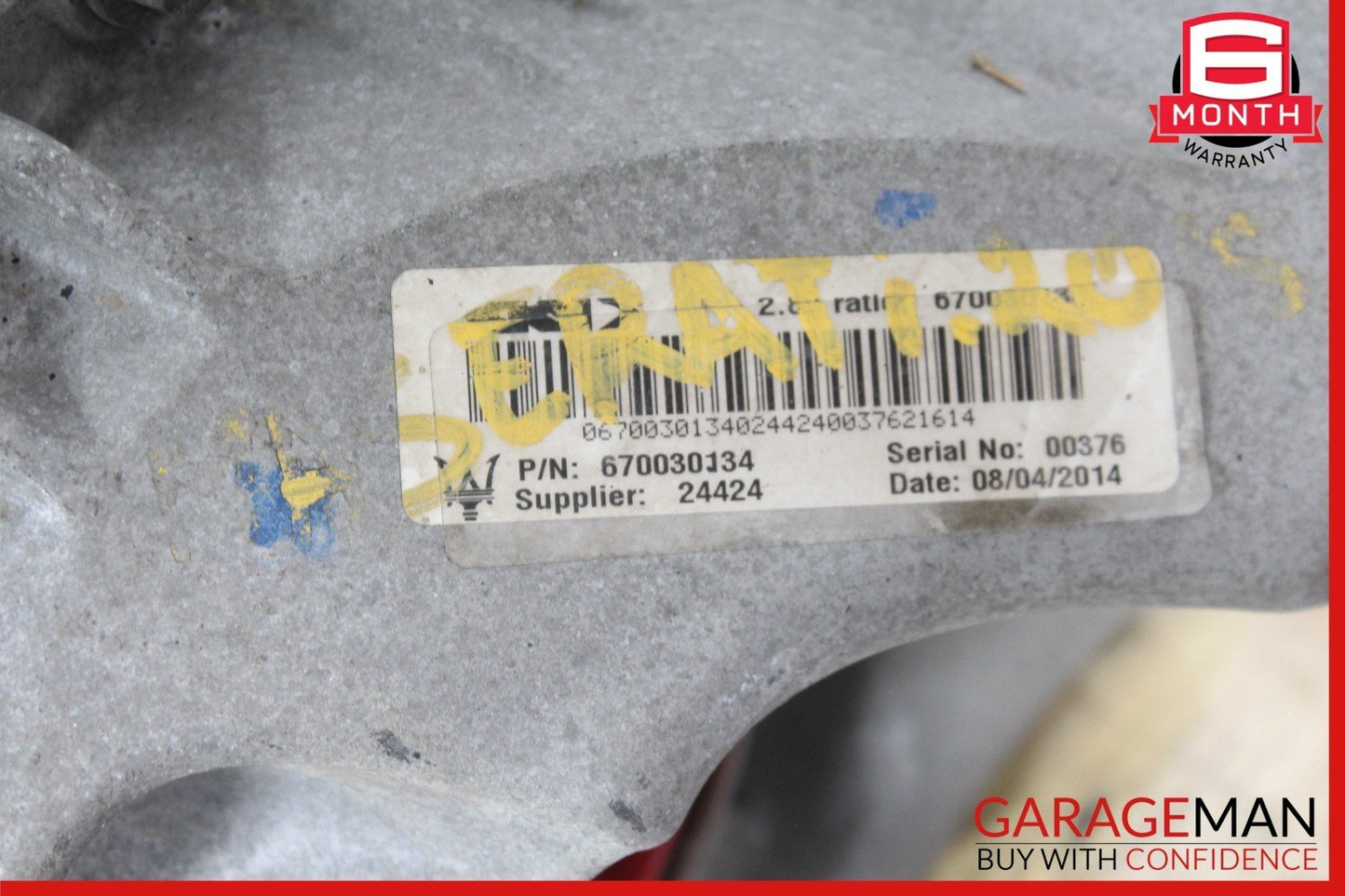 14-24 Maserati Quattroporte M156 Rear Differential Axle Carrier 670009608 OEM