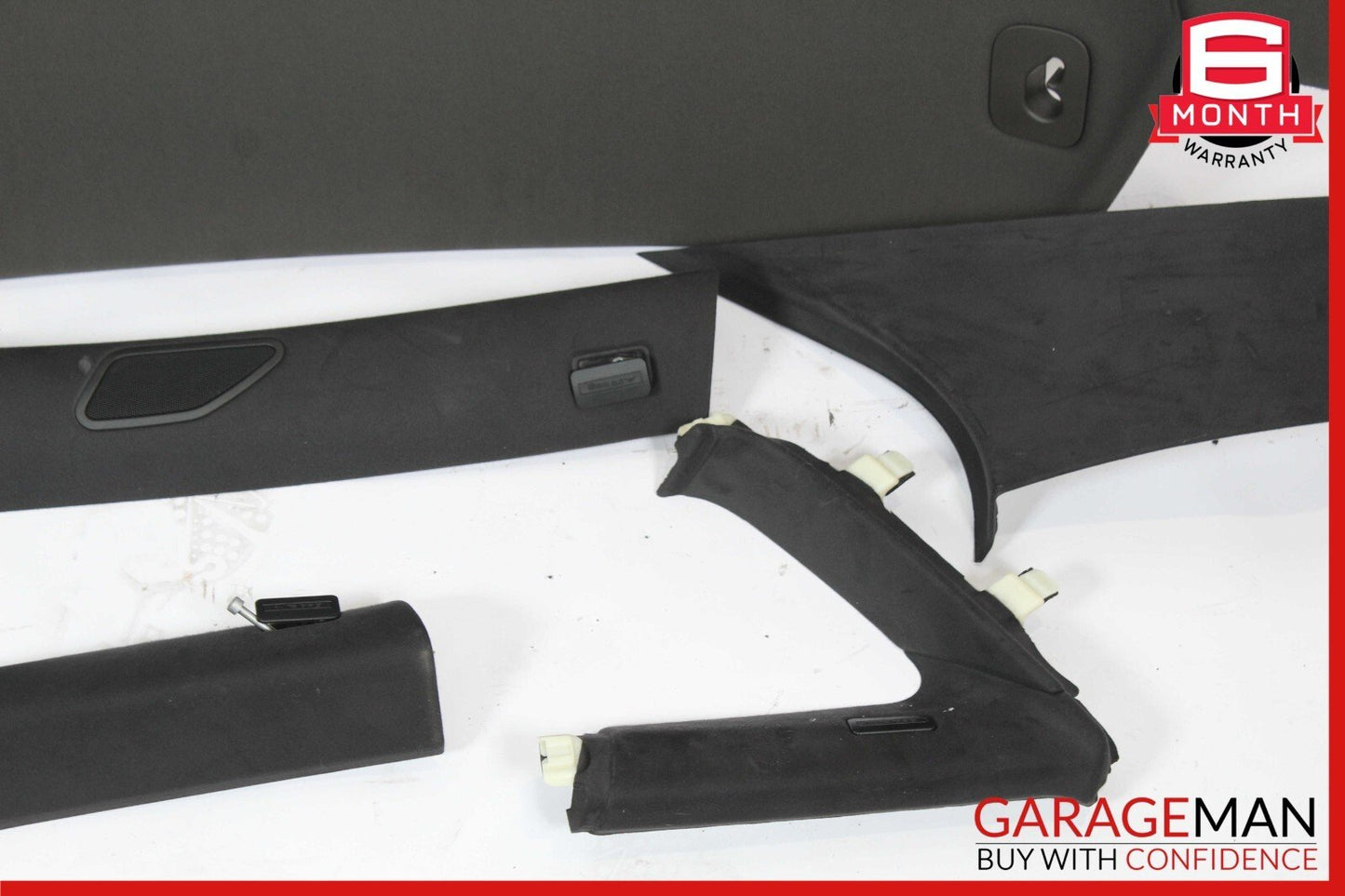 15-18 Porsche Macan 95B Headliner Pillar Trim Panel Cover Set Grey OEM