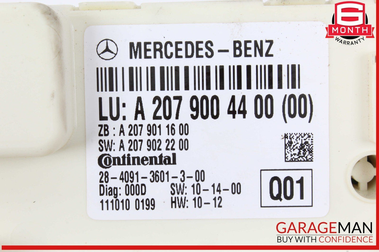 10-17 Mercedes W207 E550 Rear Window Regulator Control Module Unit OEM