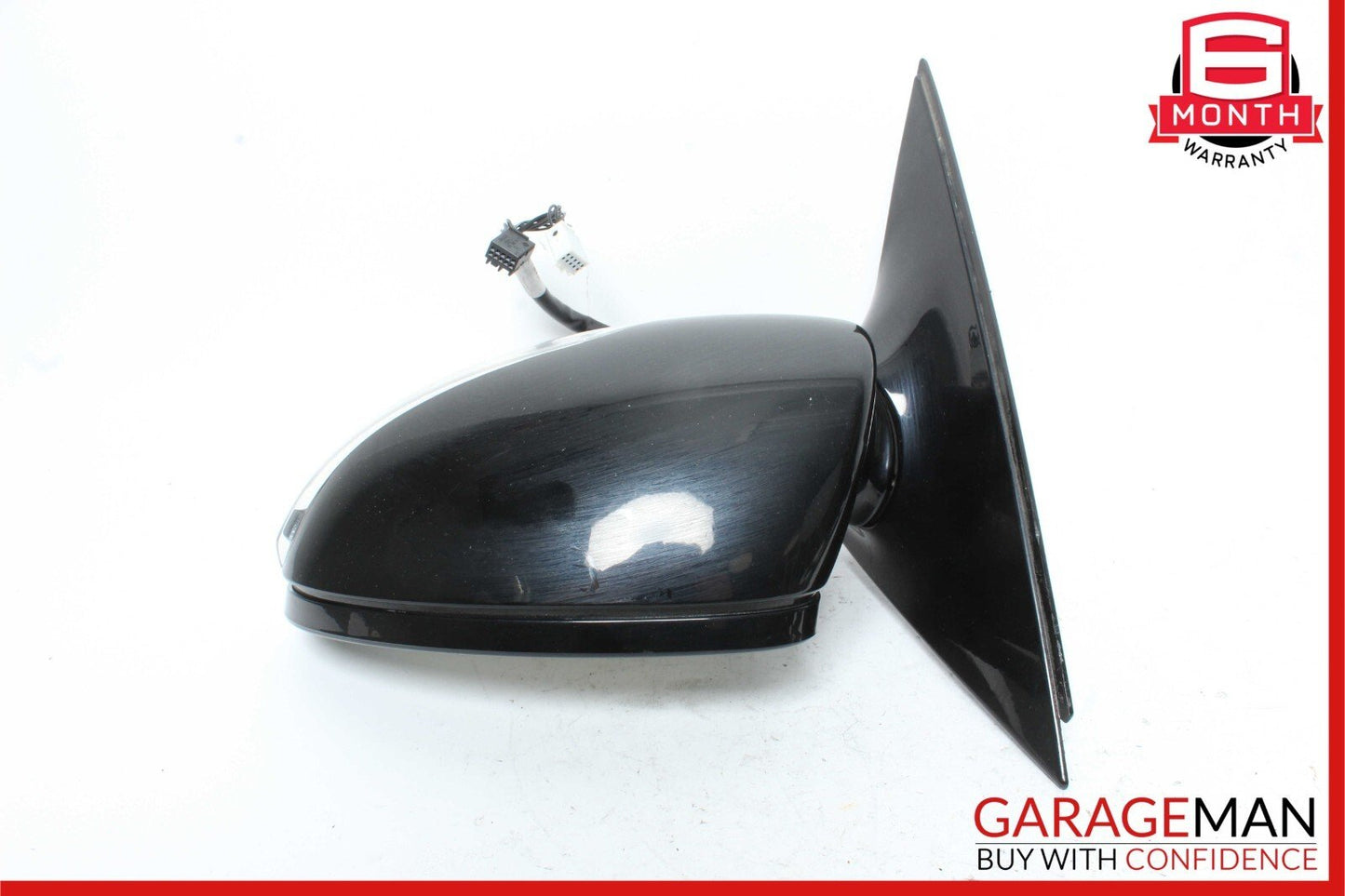 07-09 Mercedes W221 S550 S600 Front Left Side Mirror Door Rear View Black OEM