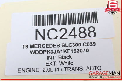 17-20 Mercedes SLC300 SLC43 AMG Rear View Camera Computer Control Module Unit