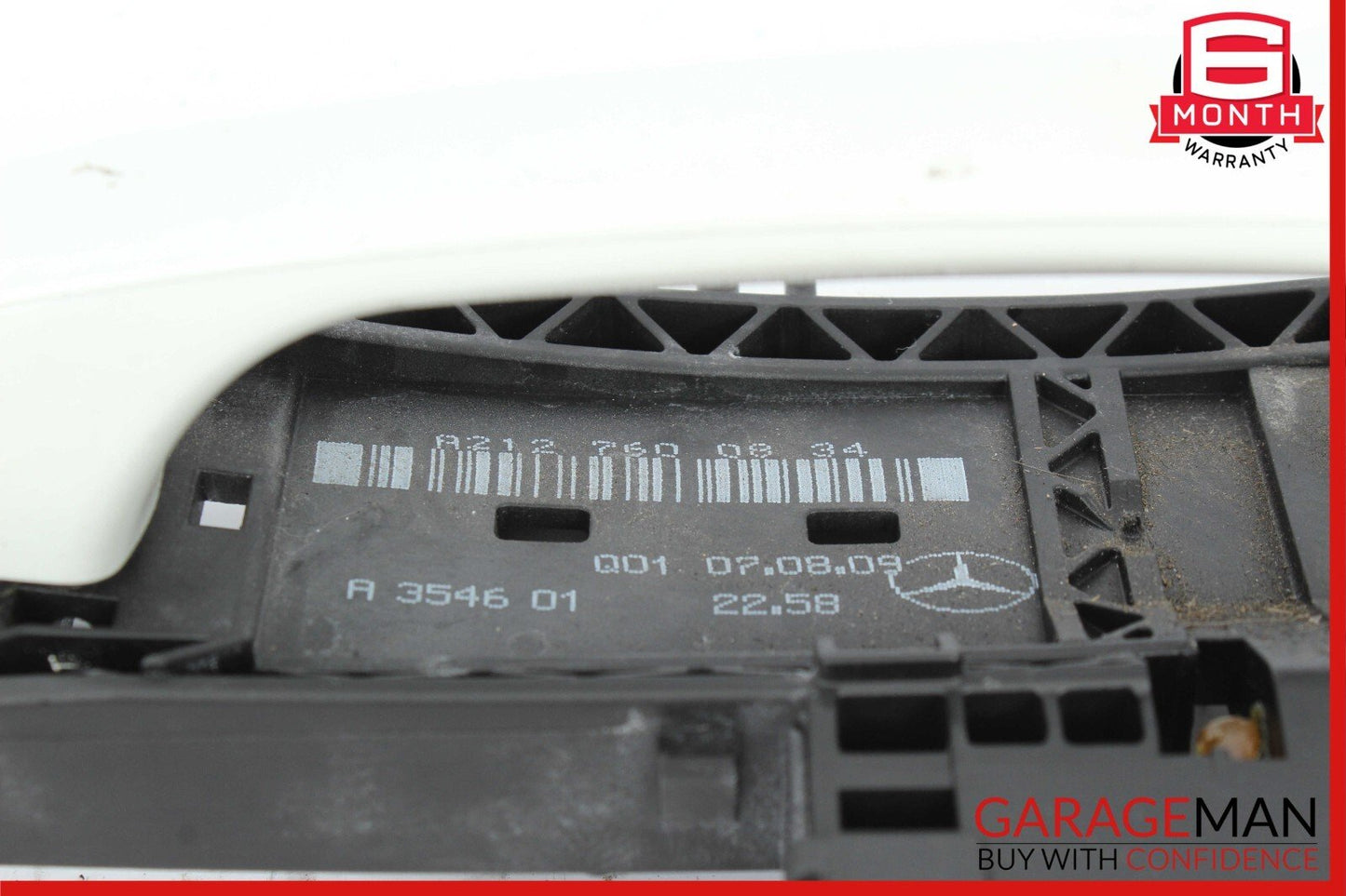 10-13 Mercedes W212 E550 E63 Front Left Side Exterior Door Handle Calcite White