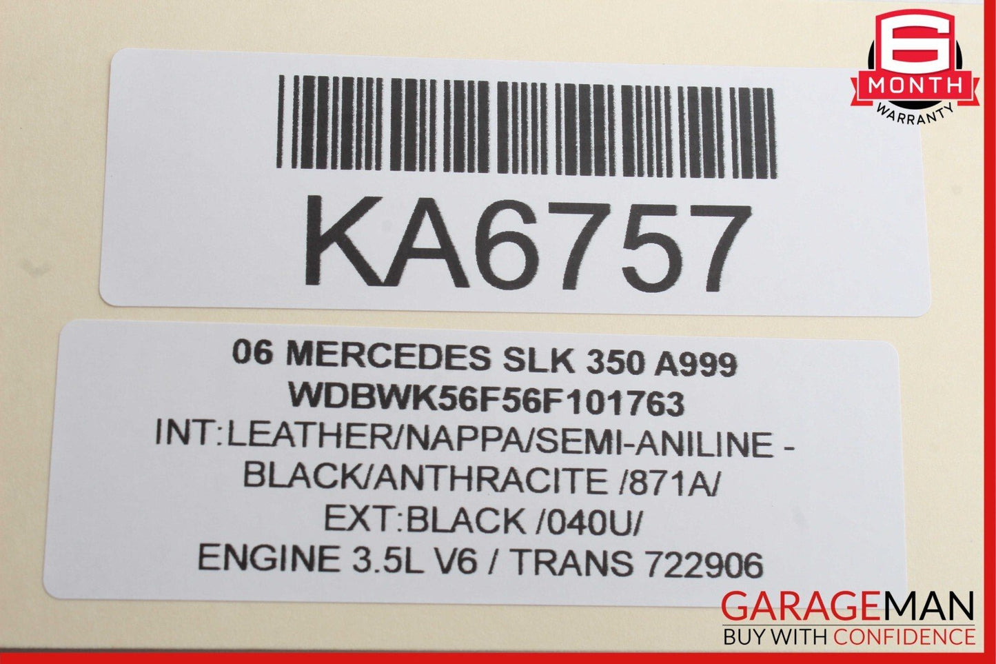 05-11 Mercedes R171 SLK280 SLK350 Rear Right / Left Parcel Shelf Speaker OEM
