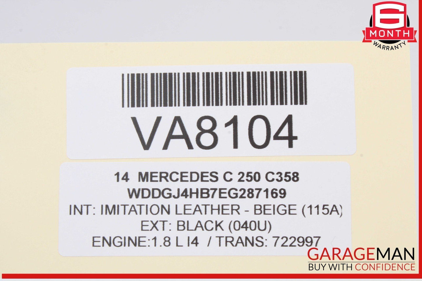 0-15 Mercedes W204 C250 E350 Door Keyless Go Entry Sensor Module 2078200075