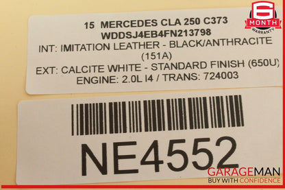 12-20 Mercedes W117 CLA250 GL450 Overhead Emergency Panel Control Switch OEM