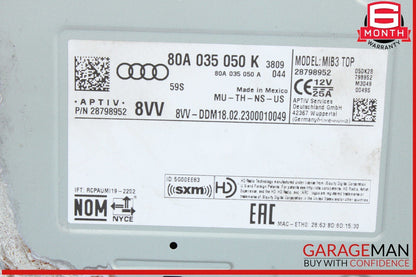 18-24 Audi Q5 SQ5 Audio Radio Receiver Control Module 80A035050K OEM