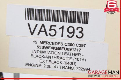 15-20 Mercedes W205 C300 C400 C350e Rear Right Door Lock Latch Actuator OEM