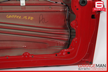 07-13 Mini Cooper Front Right Passenger Side Exterior Door Shell Frame Panel Red