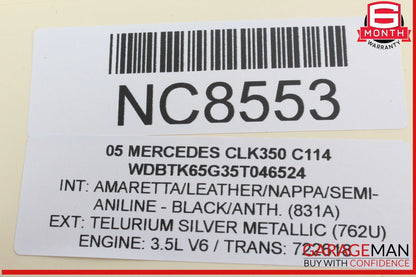 03-09 Mercedes W209 CLK350 CLK500 CLK55 Keyless Go Control Module Unit