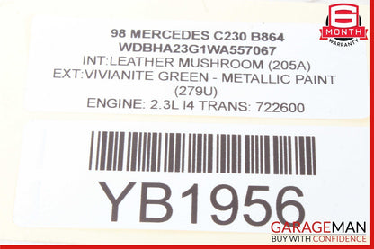 94-00 Mercedes W202 C220 C230 C280 Ashtray Ash Tray Compartment Center Console